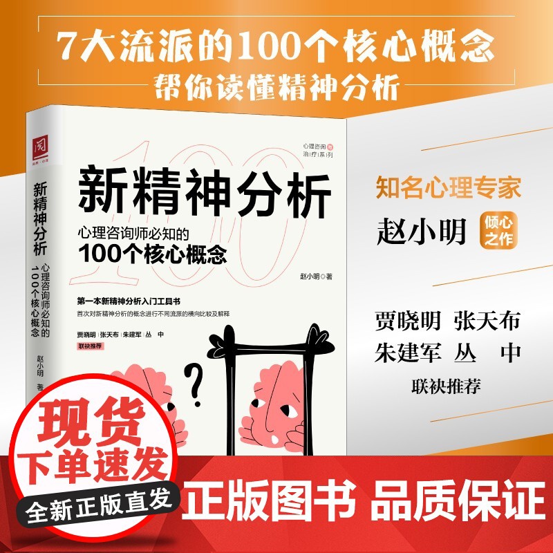 新精神分析 心理咨询师必知的100个核心概念 赵小明 著 心理学高清大图