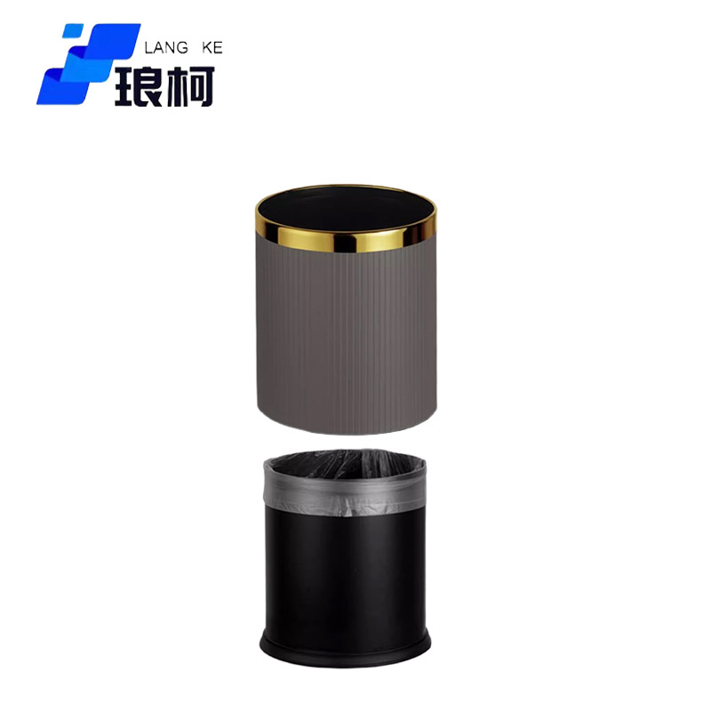琅柯 塑料双层垃圾桶 10L高清大图