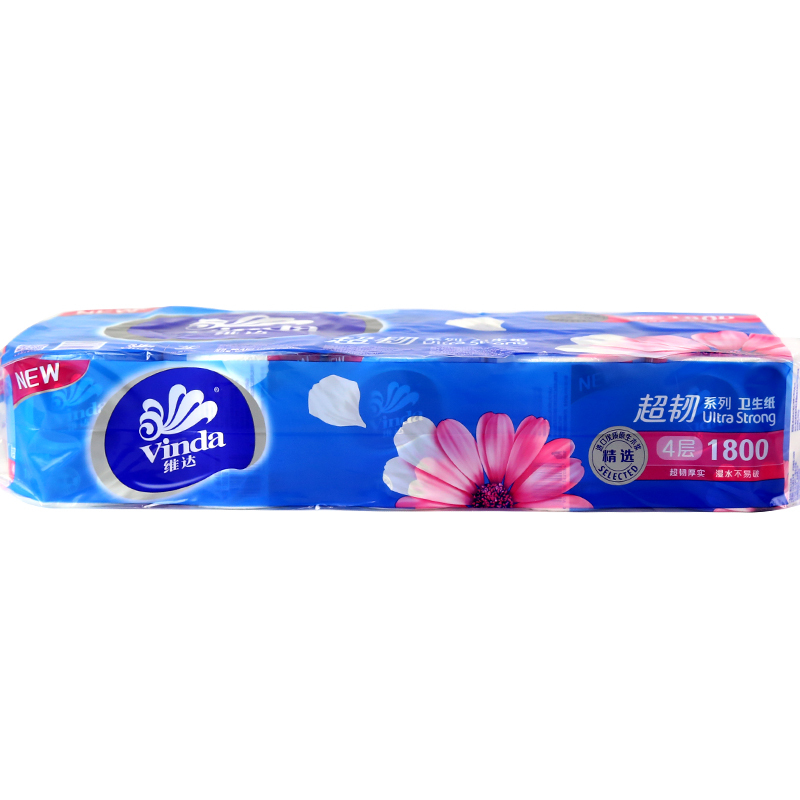 维达(Vinda)超韧卫生纸卷筒纸四层卷纸180g/卷*10卷/提*6提V4688DJ点睛