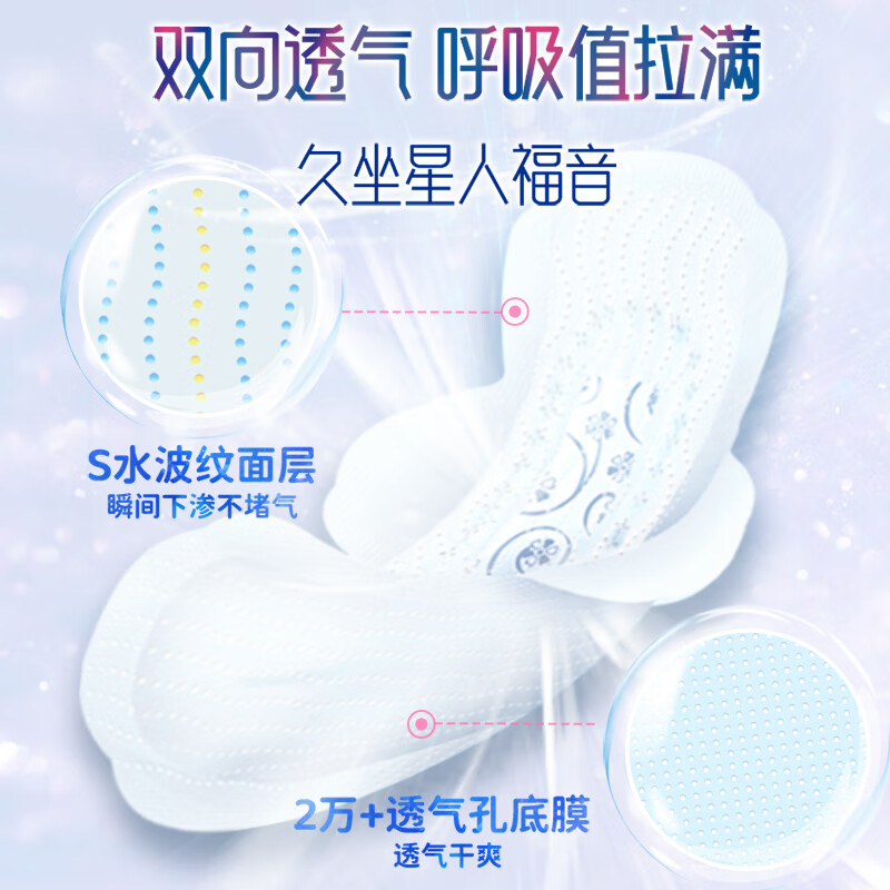 ABC KMS亲柔立围加长夜用卫生巾420mm**3片*4包高清大图