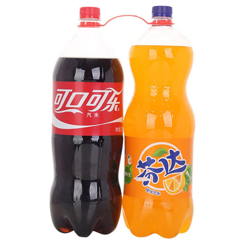 可口可乐2L+芬达橙味汽水2L组合装*双提手