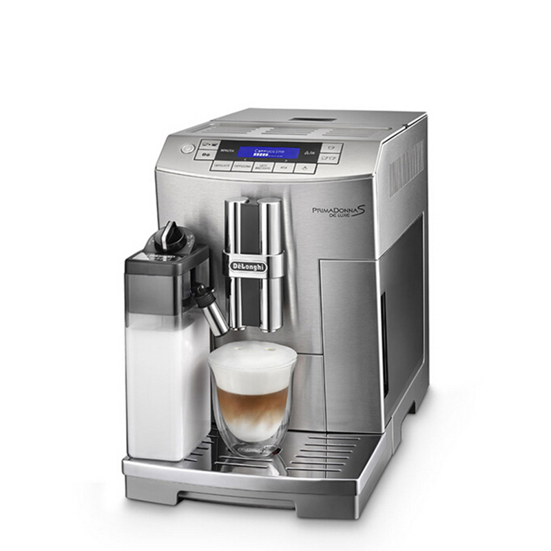 德龙(Delonghi) ECAM28.465.M 双锅炉全自动咖啡机 自动奶泡 卡布基诺 红点大奖 气质银