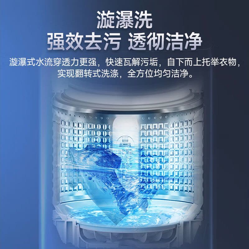 [新品升级]海尔(Haier)波轮洗衣机全自动12公斤直驱变频一级家用节能大容量洗衣机 升级漩瀑洗玻璃上盖 以旧换新图片