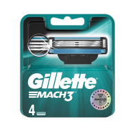 吉列(GILLETTE) MACH 3 锋速3 手动剃须刀刀片 4片装 新升级锋隐同款刀片