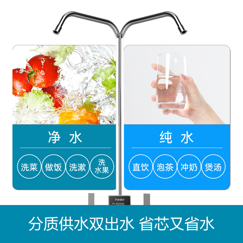 法迪欧(Fardior)R1000FC03 1000G大通量厨下反渗透直饮纯水机家用净水机净化