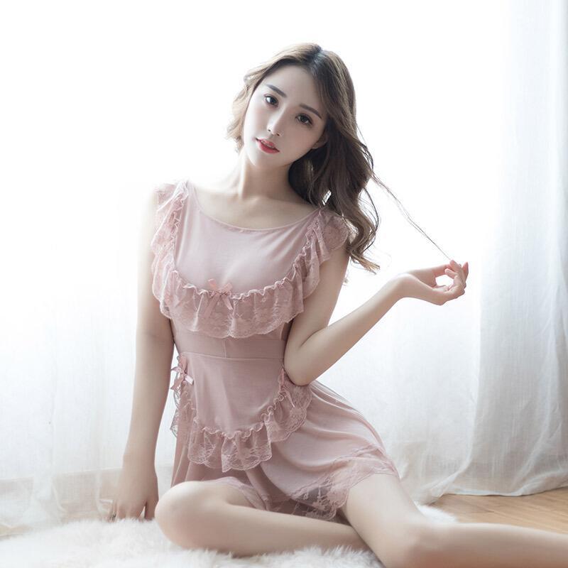情趣内衣女仆睡裙制服激情用品套装透视装sm女性感衣服7809