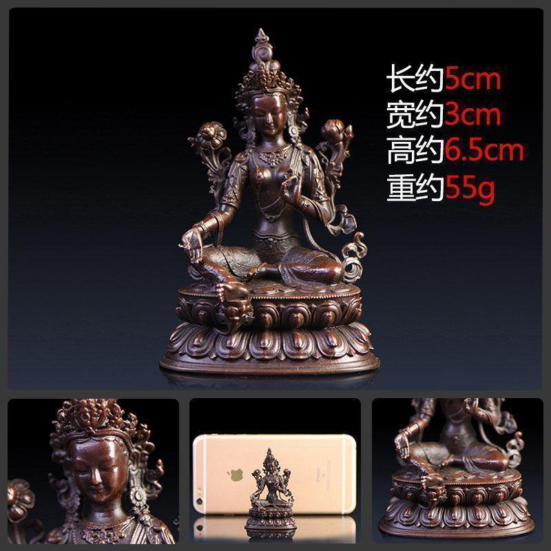家柏饰(CORATED)绿度母佛像 铜绿度母多罗菩萨救八难度母密宗尼泊尔工艺高清大图