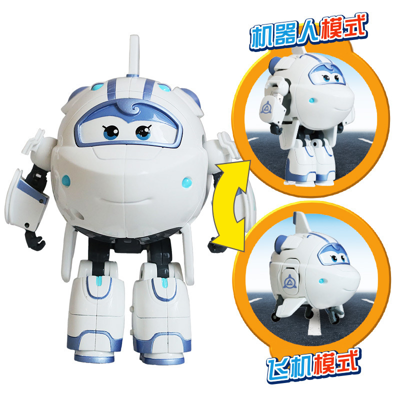 抖播用奥迪双钻超级飞侠机器号变形四只带金宝玩具四只装