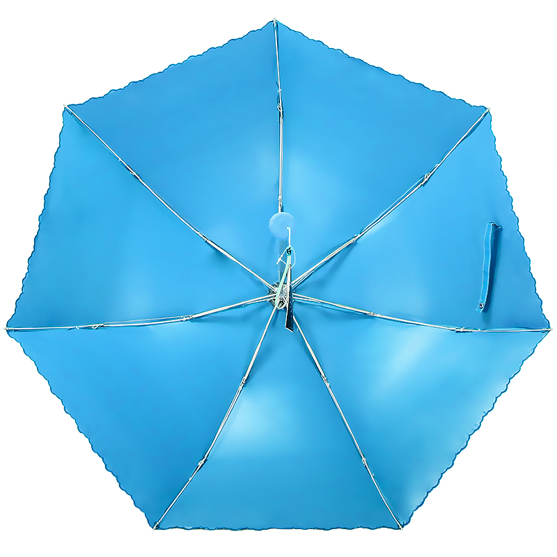 天堂伞 梦幻花蕾亚光绒色胶三折超轻晴雨伞 33204E高清大图