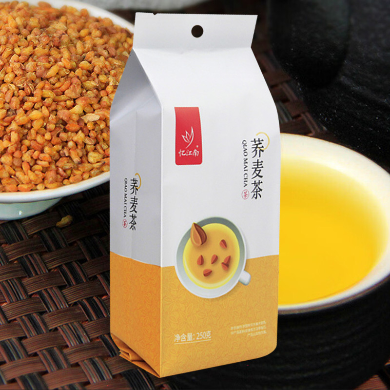 忆江南养生茶荞麦茶低温烘培原味养生花茶小袋茶包茶叶袋泡荞麦茶250g