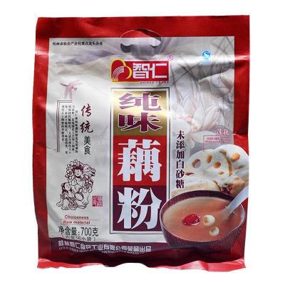 智仁纯藕粉700g袋装无糖纯手工原味野生速溶莲藕粉 农家藕粉