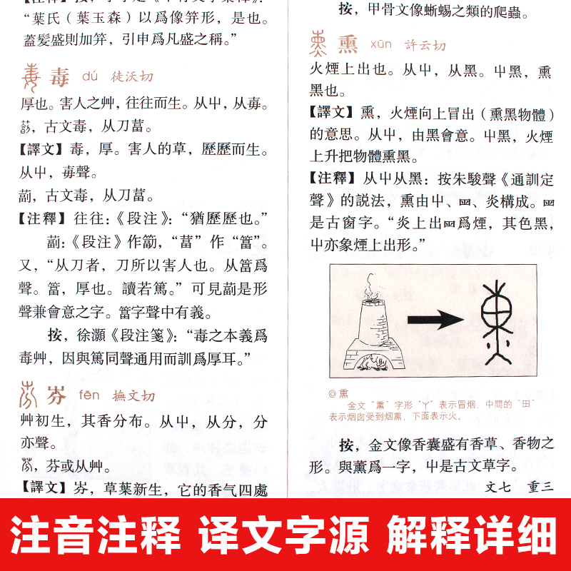 [正版]精装版全套4册 说文解字全集原著许慎著无删减注音版文白对照熙字典常用字典古代汉语咬文嚼字话说细说汉字中华语言学高清大图