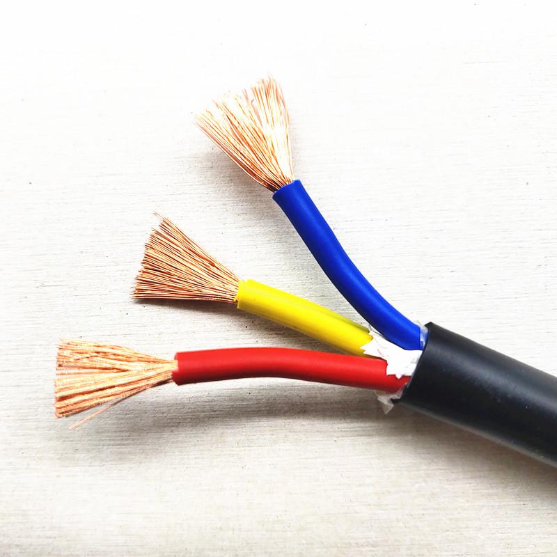 rvv护套线闪电客二4三芯0.51软1.5平方2.5电缆电源电线户外