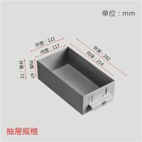 震海 48抽无门防静电零件柜黑色中号抽屉五金配件收纳柜零配件收纳柜螺丝元件盒样品物料柜零件柜