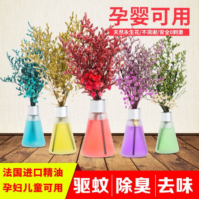 玫瑰(浪漫花香) 香薰50ML-2瓶装|[驱蚊虫精油]空气清新剂卫生间卧室持久留香厕所除臭香薰图片