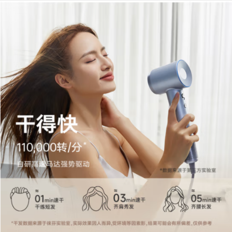 徕芬 高速吹风机 负离子低噪音家用吹风筒 LF03深灰 单位:台 货期3天高清大图
