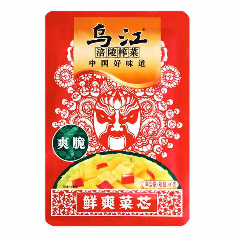 晋唐 乌江涪陵榨菜鲜爽菜丝80g 咸菜下饭菜 整箱装100袋/箱
