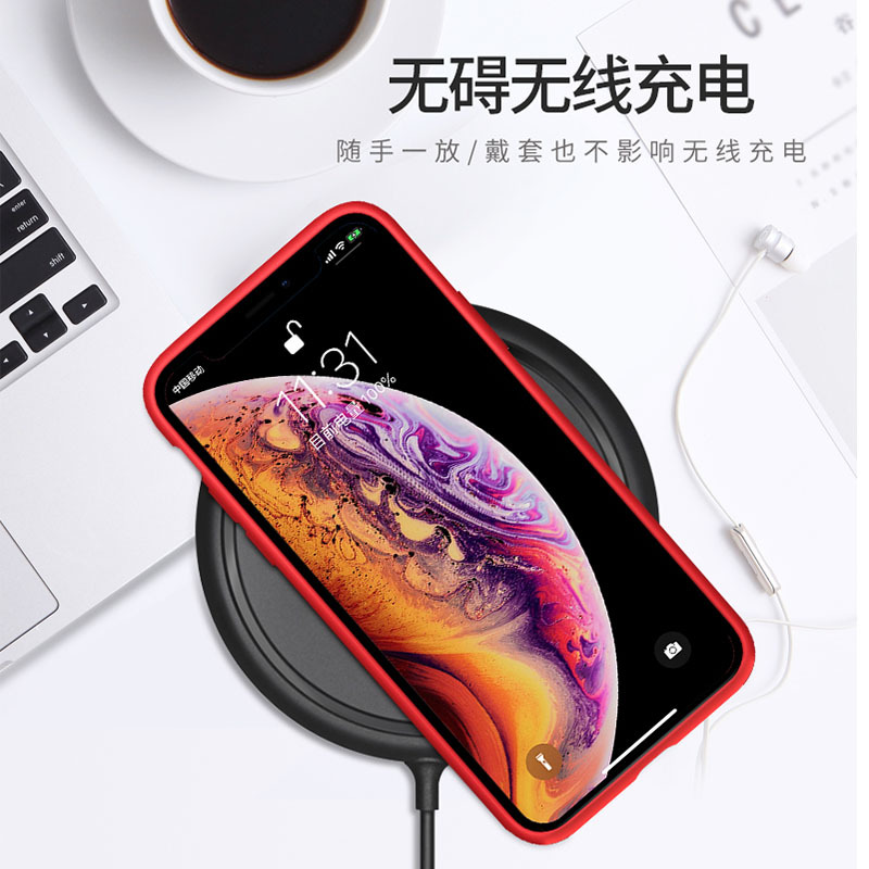 KONEL 苹果12/11pro/mini手机壳XR保护套iPhonexsmax液态硅胶苹果7/8/plus软全包防摔壳