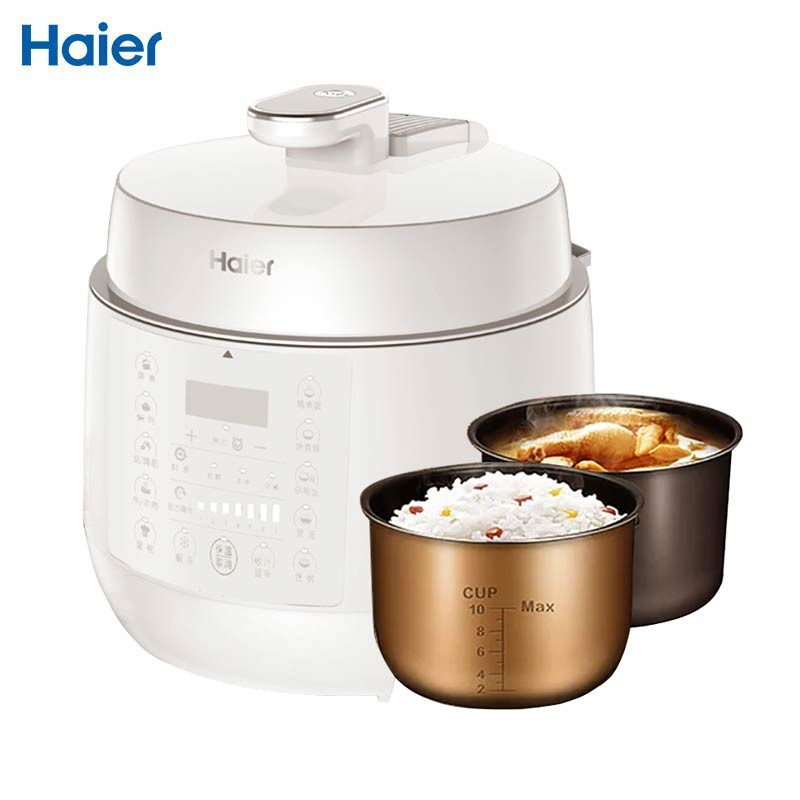 海尔(Haier) PS-E5001Q1W 防爆双胆压力锅 单台装