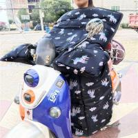 电动车挡风被冬季加绒加大加厚防水防风电车电瓶摩托车保暖挡风罩 (简洁基础款) 黑马 内里加绒