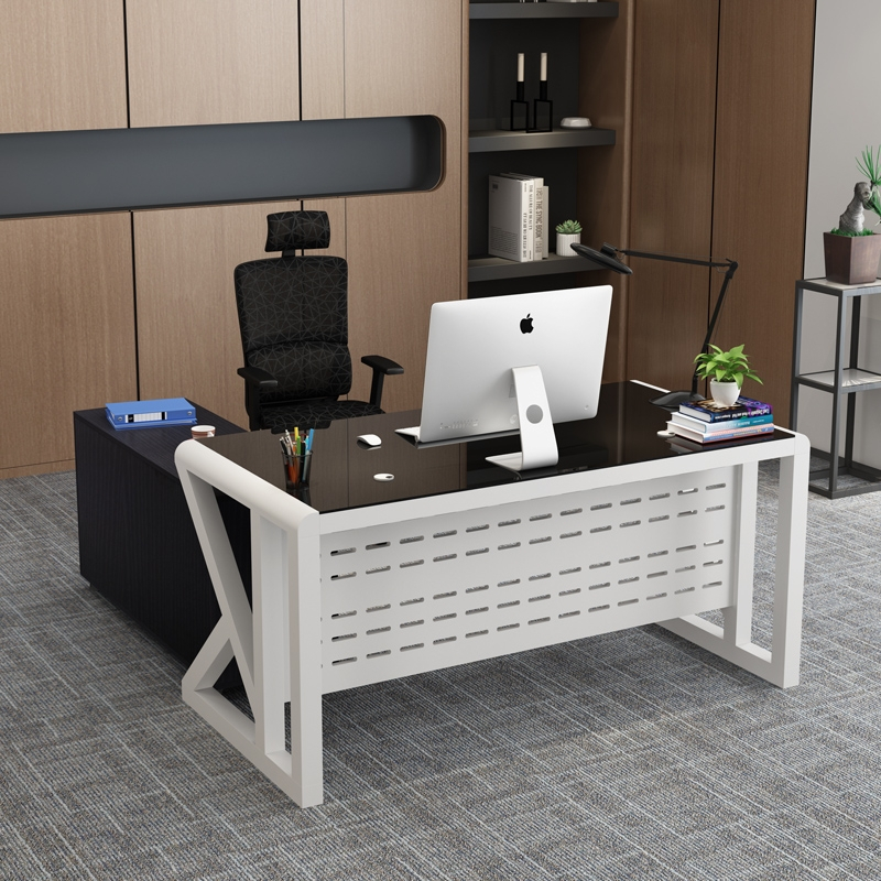 寻木匠老板办公桌简约现代大班台时尚大气经理主管桌环保烤漆单人电脑