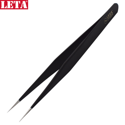 勒塔(LETA)不锈钢防静电防磁加硬长尖嘴镊子LT-LE275