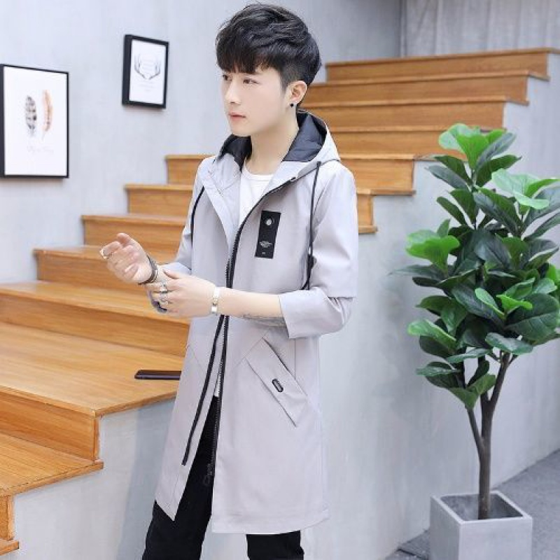 冬季棉衣男中长款连帽棉服加绒加厚保暖棉袄外套韩版厚薄外套男装莎丞