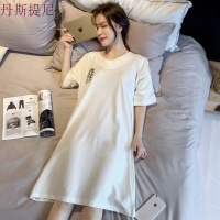 睡衣女夏韩版清新学生宽松纯棉家居服夏天可爱甜美可外穿冰丝睡裙