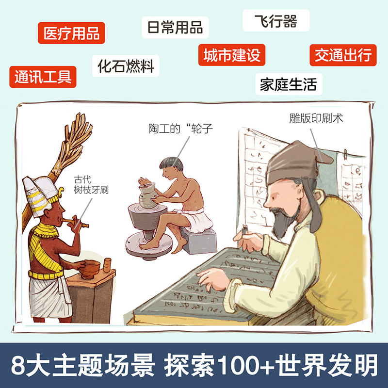 揭秘发明 [正版] 揭秘发明3d立体书绘本儿童翻翻书系列3-6-8-10岁以上科普百科书机关书 一年级二三小学生课外阅读