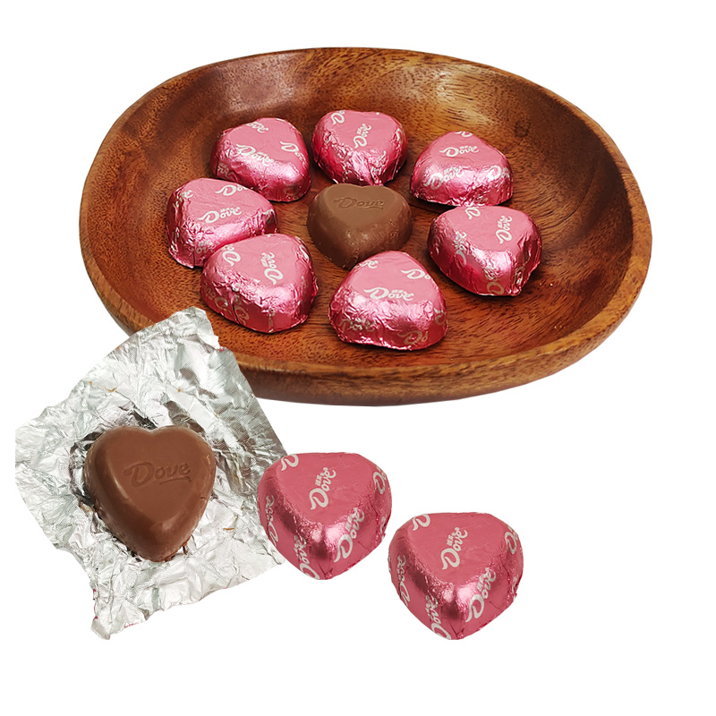 德芙牛奶夹心巧克力散装250g心语心形婚庆结婚喜糖年货休闲零食品高清大图