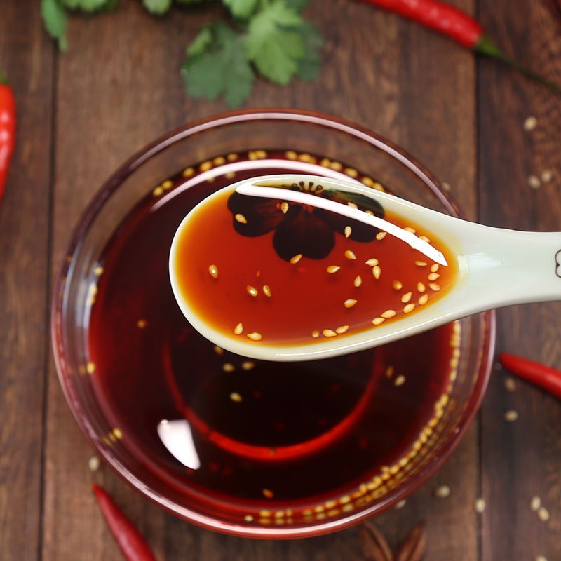 爱蜀味四川特产红油辣椒油川味香辣油红油248ml拌凉菜酸辣粉用调料