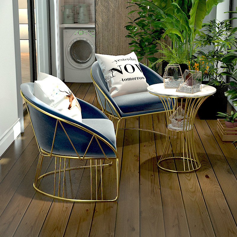 寻木匠北欧大理石阳台小茶几小圆桌茶休闲桌椅组合简约客厅现代轻奢