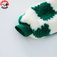 史努比(SNOOPY)男女中小童加绒外套秋冬季加厚儿童连帽棋盘格外套潮SXM143