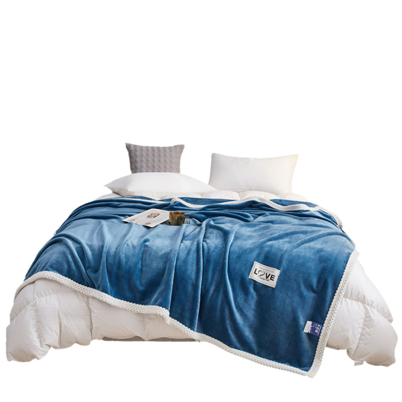 啄木鸟(PLOVER)太阳绒 毯子-湖蓝ZMN-RT-08(200*230cm)