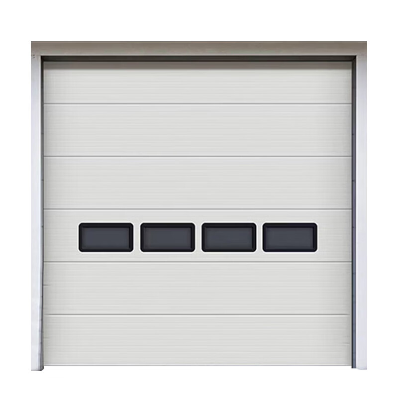 启功电动车库翻板门铝合金卷闸门提升门 每平方QG-JZJLM14高清大图