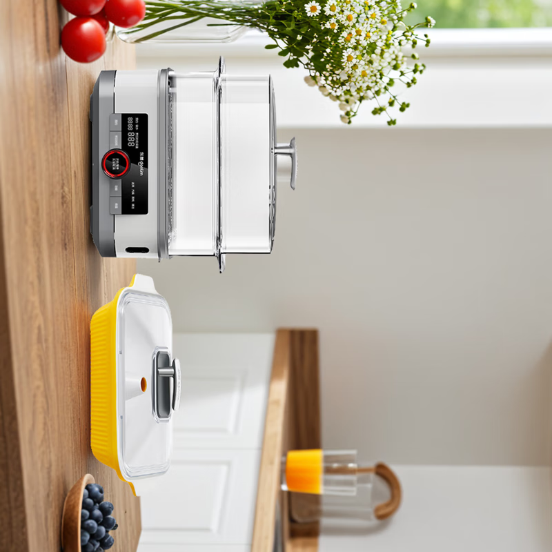 东菱双层可视极速电蒸锅汽锅DL-F1+DL-004高清大图