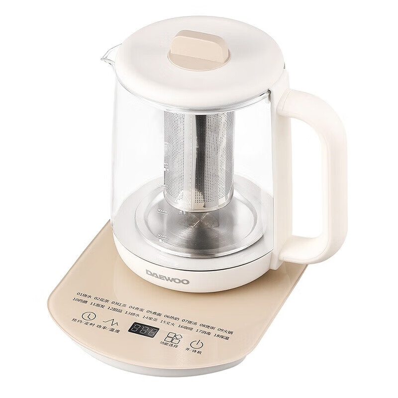 大宇养生壶多功能家用大容量烧水壶煮茶器DYYS-18L80E 流苏白高清大图
