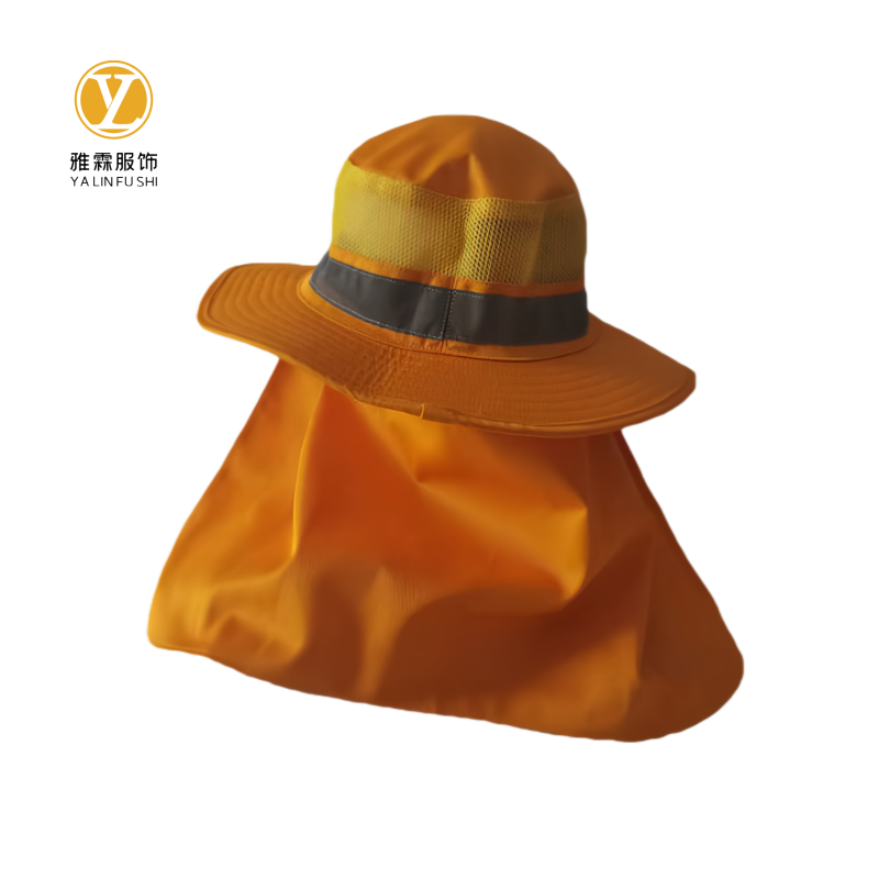 雅霖服 黄色遮阳帽YLF-ZYM250625 顶高清大图