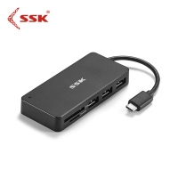 飚王(SSK)SHU-C510 Type-C转三口USB3.0分线器