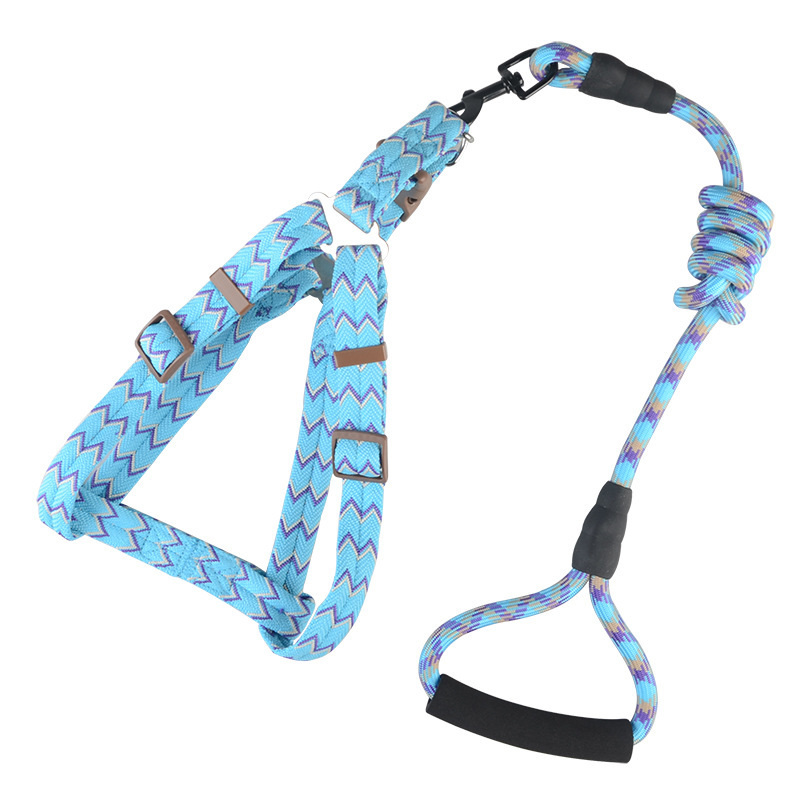 lets pet 牵引套装 狗狗牵引绳 胸背 小型犬中型狗链子 遛狗绳 小狗