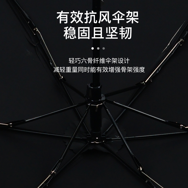红叶三折彩胶超扁伞 超扁六骨彩胶便携雨伞晴雨两用太阳伞防晒遮阳伞男女易甩干 颜色随机-3533!