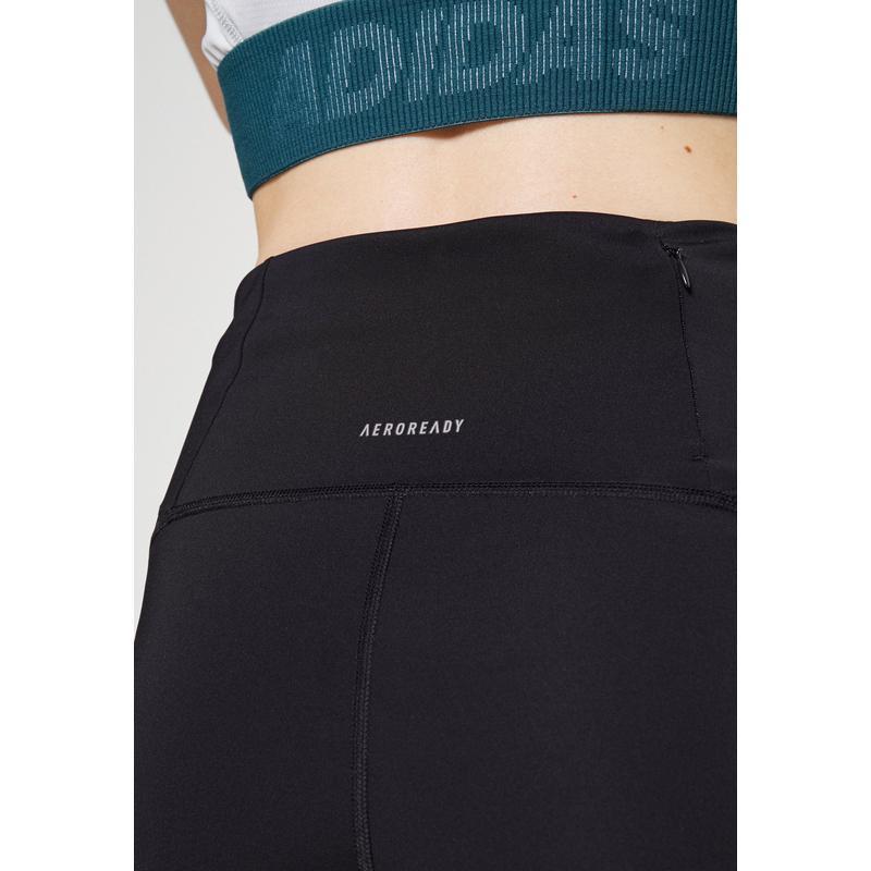 Adidas高弹力速干防泼水跑步运动裤女款长度 Skinny Fit Skinny Style