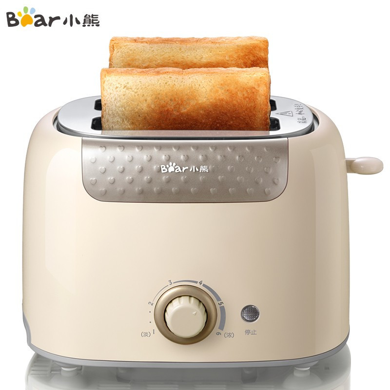 小熊(bear)多士炉 烤面包机三明治机家用2片早餐机 吐司加热机 6档