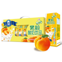 伊利 优酸乳果粒酸奶黄桃味245g*12盒[8月]