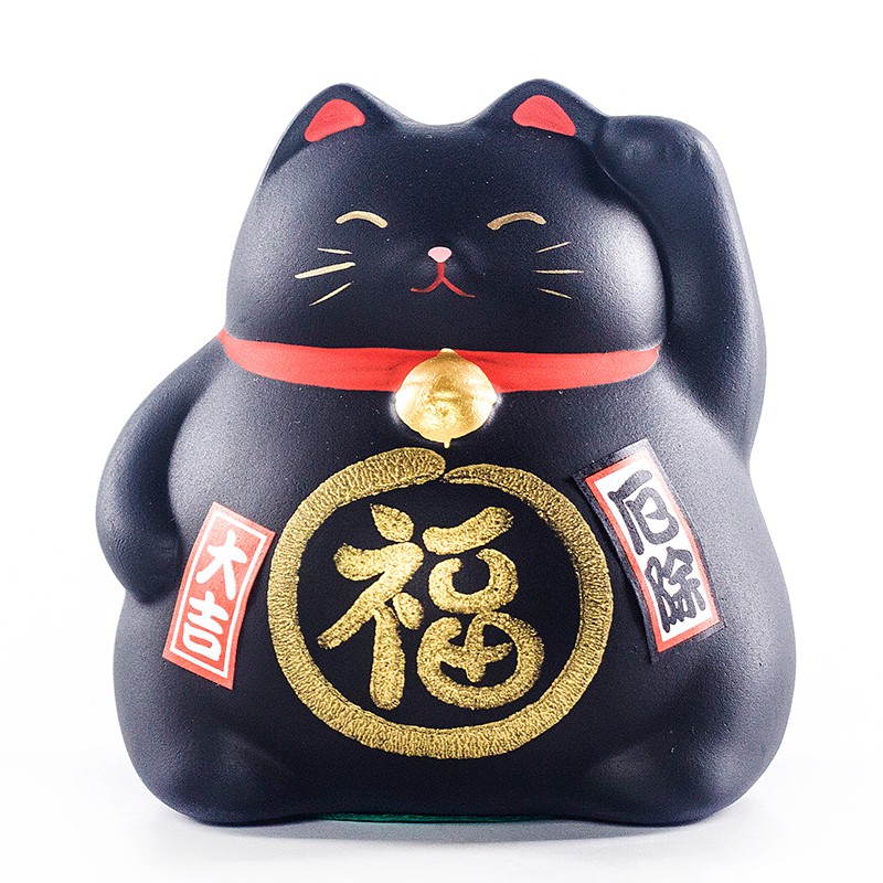 日本药师窑猫摆件生日结婚乔迁开业礼品礼品日式女生实用 三维工匠 猫白色(健康运)猫高清大图