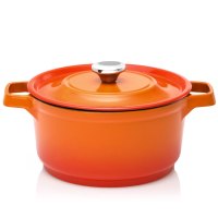 炊大皇(COOKER KING) 汤锅 T24ATQ5铁器世家五号汤锅不粘锅(火焰橘)