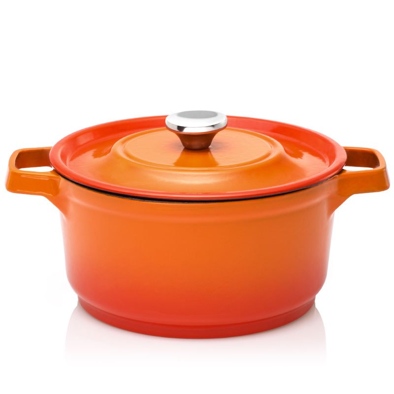 炊大皇(COOKER KING) 汤锅 T24ATQ5铁器世家五号汤锅不粘锅(火焰橘)