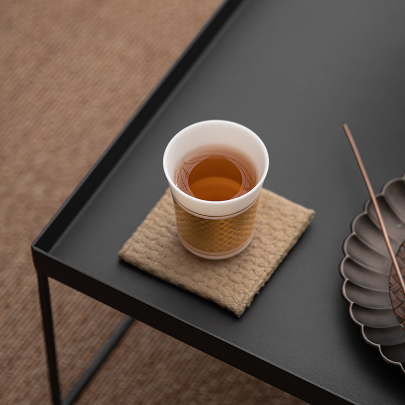 苏氏陶瓷(SUSHI CERAMICS)冰种秦器茶具二才盖碗带两杯小套组非遗传承人陈国再作品功夫茶具