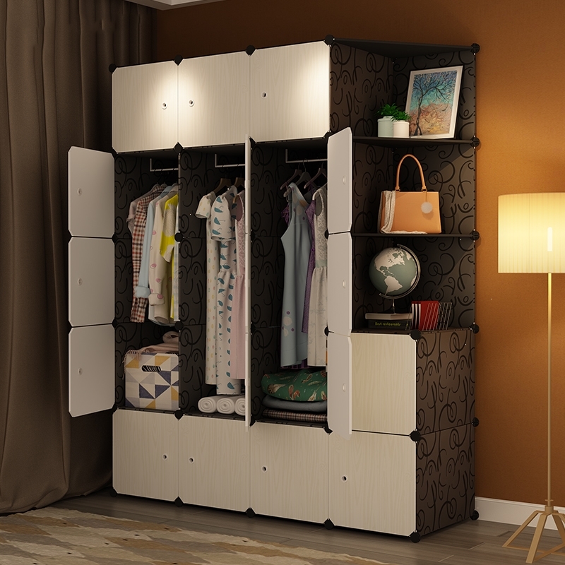 塑料衣柜组装儿童