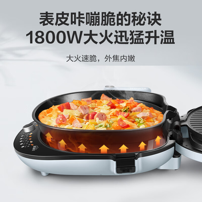 苏泊尔(SUPOR)电饼铛 家用双面加热 煎饼铛 早餐机 煎烤机 华夫蛋糕机 煎饼锅 烙饼锅 JT34RQ17高清大图